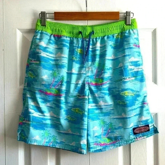 Vineyard Vines Boys Swim Shorts Tropical size L (16) - Picture 1 of 4